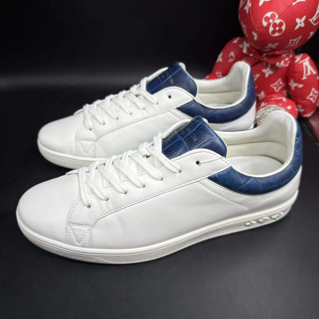95新 LouisVuitton/路易威登 白蓝系带小白鞋40欧码 ddm2523