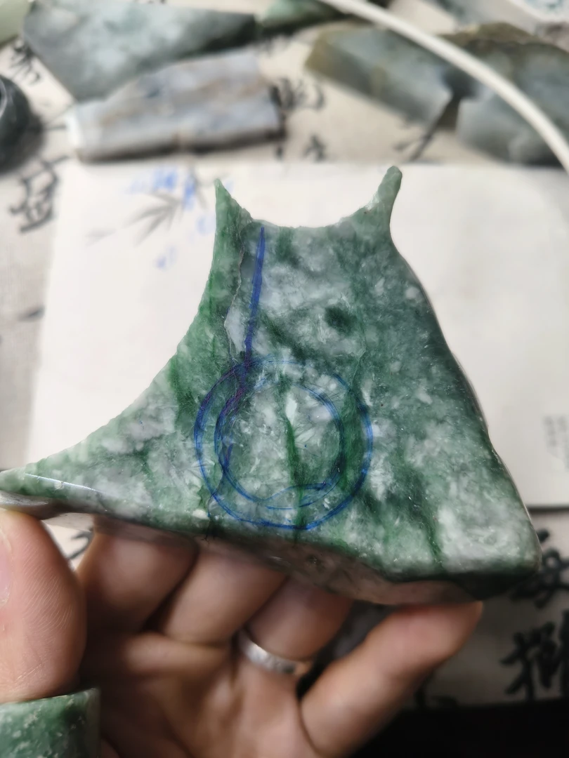 天然缅甸翡翠扳指定制