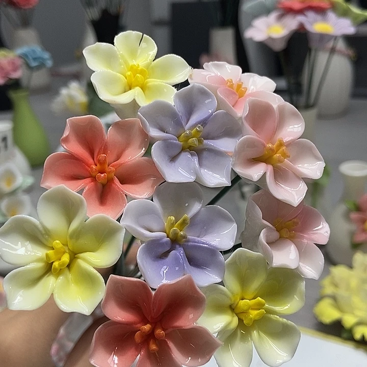 陶瓷纯手工捏花设计