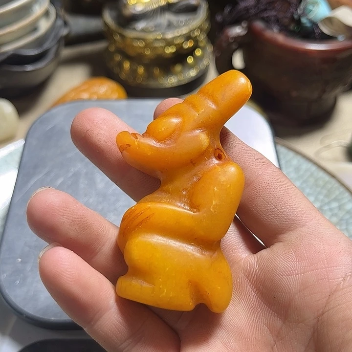 紫金钵盂菩提把件