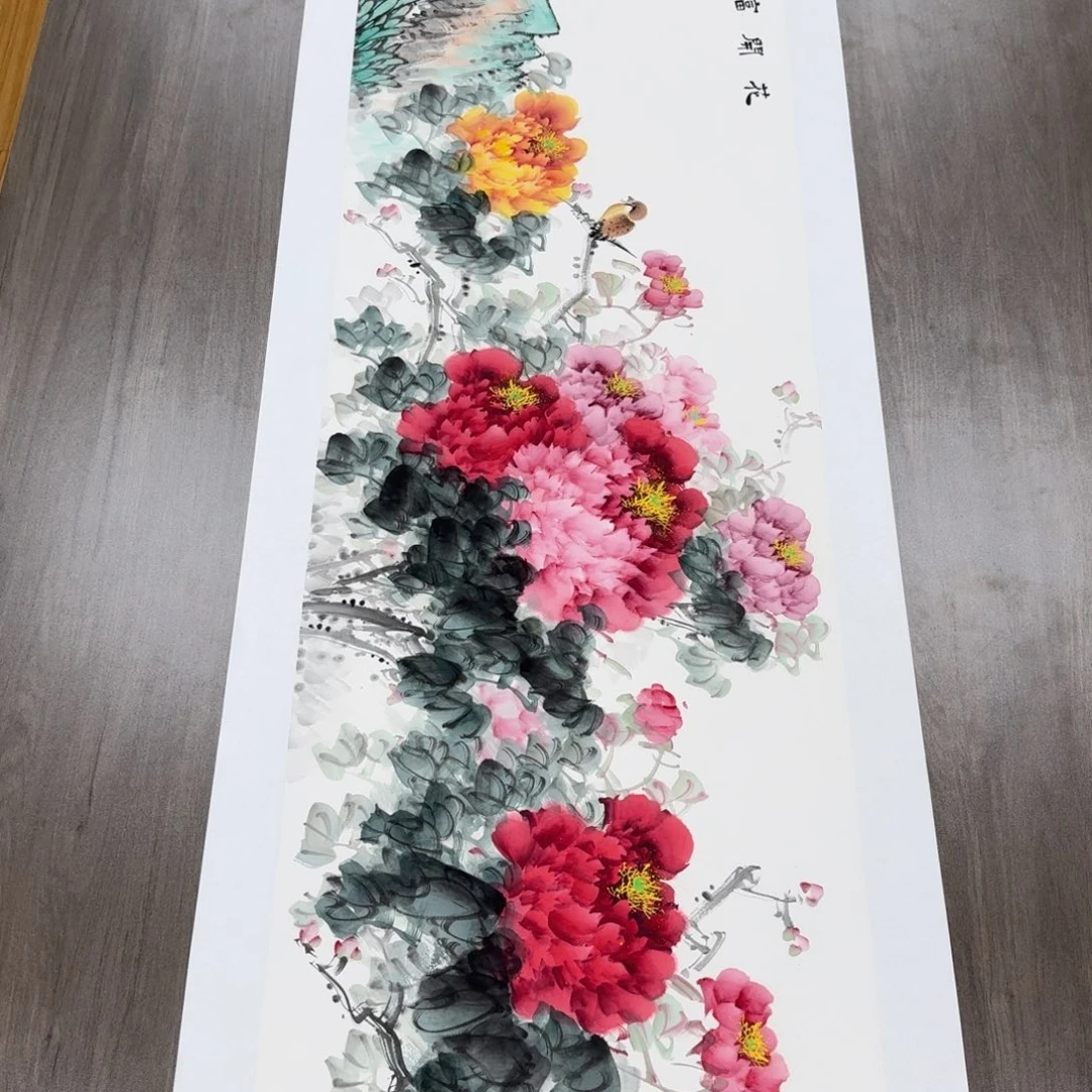国画国画作品山水花鸟