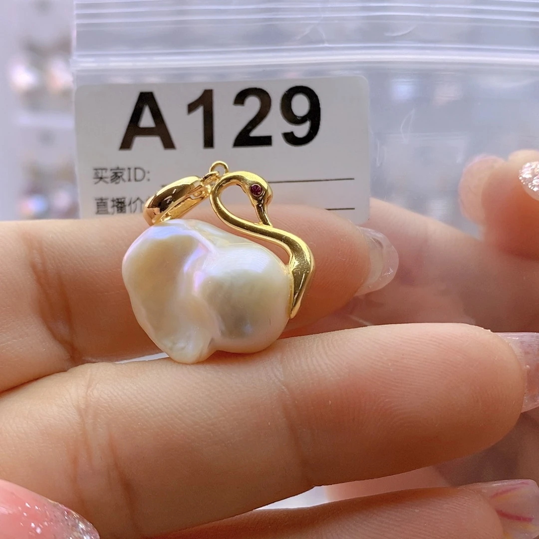 淡水珍珠颈饰银S925镶嵌