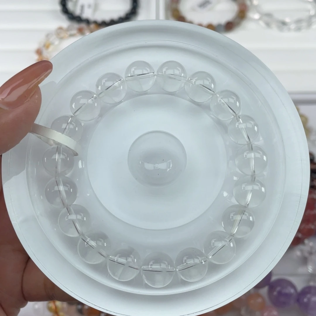 水晶手串未镶嵌034白幽灵水晶10m+