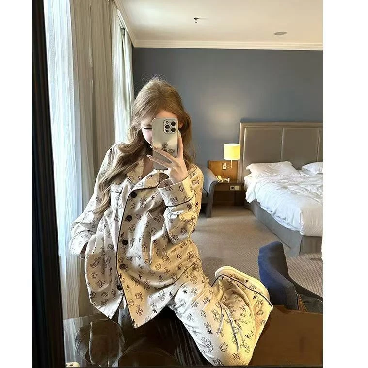 徐秋阳   搞怪猫居家服  百搭时尚休闲设计感睡衣套装12065