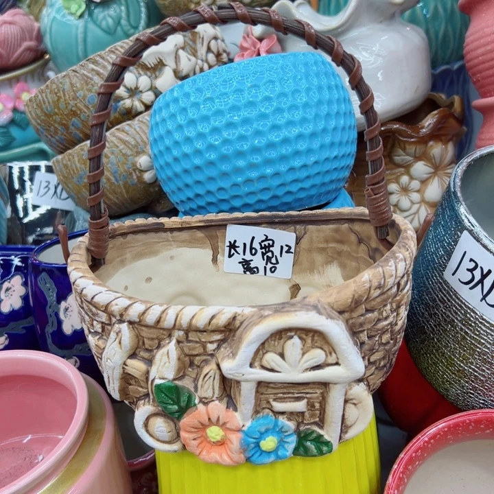 有孔，满10元发货多肉陶瓷花盆