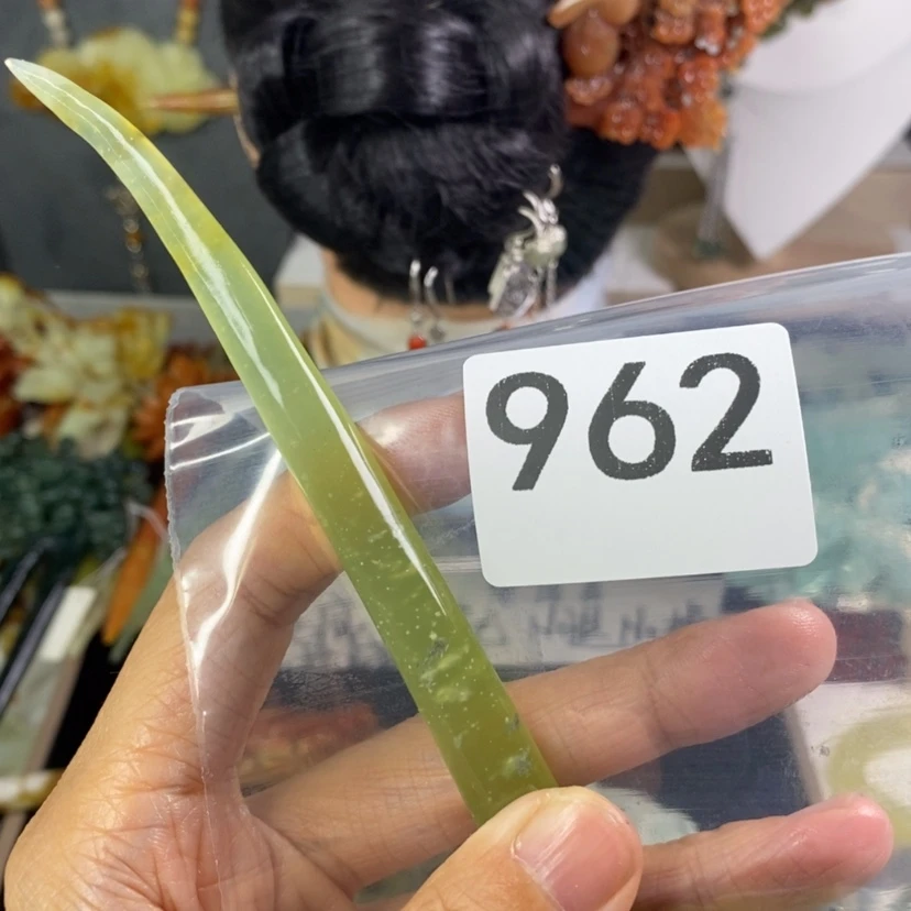【闪购商品】岫玉发饰未镶嵌清*