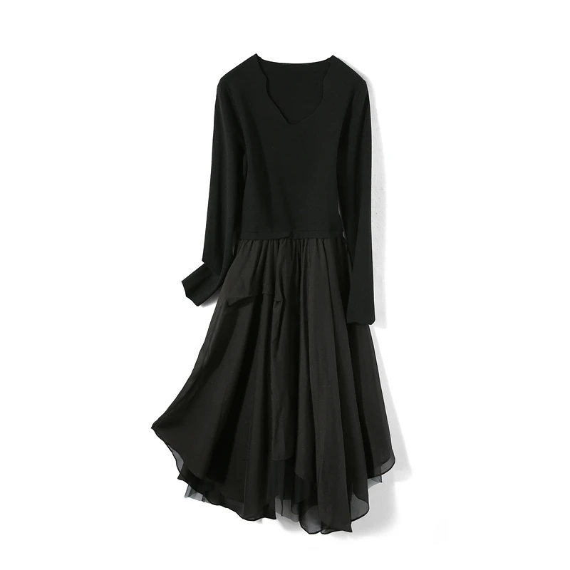 26386【依系列】小众复古拼接连衣裙1I183266D