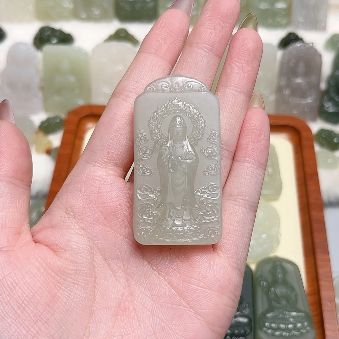 和田玉未镶嵌颈饰@****》