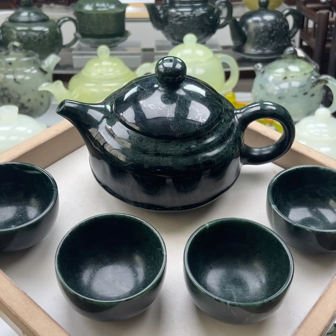 未镶嵌蛇纹石玉壶