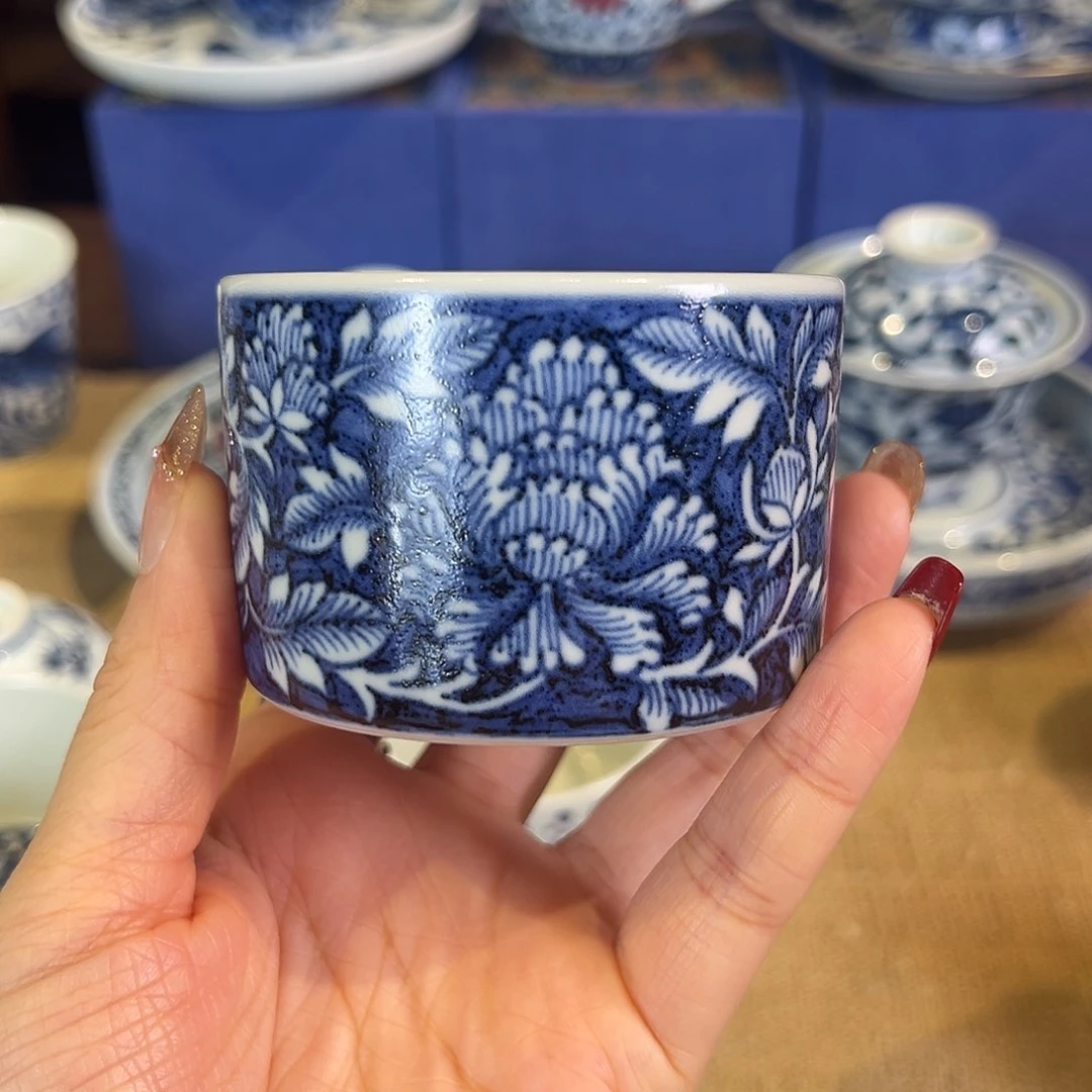 沐朴堂元青花直口杯
