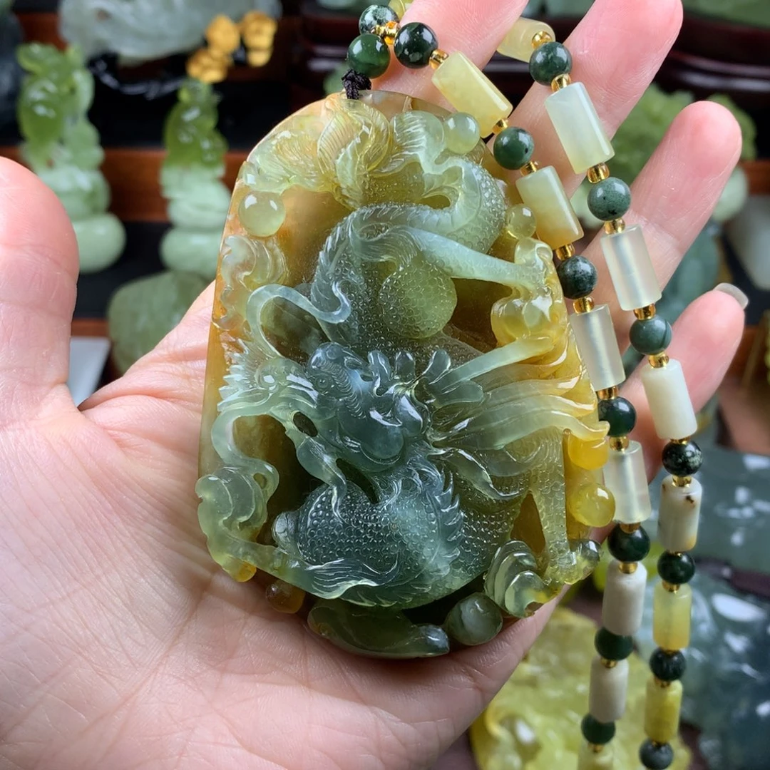 蛇纹石玉未镶嵌手把件