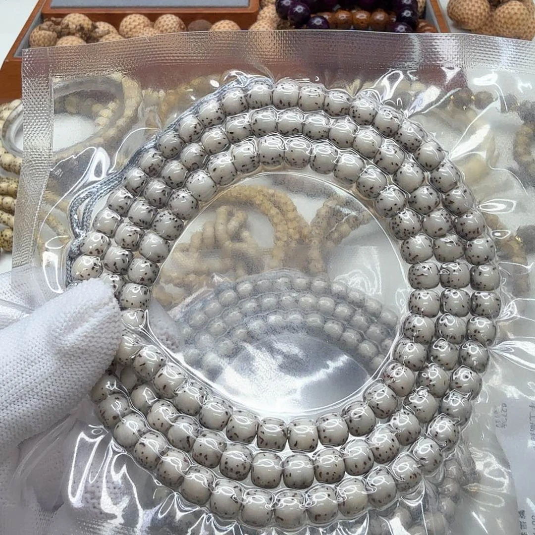 星月菩提手串10梵天糯冰石玉河豚7左右108