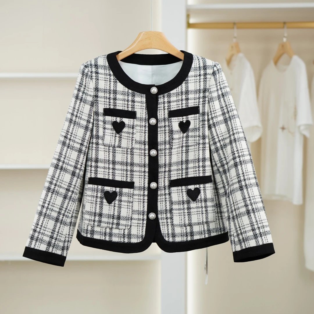 麦迪尚品【设计师】40610196 春秋气质小香外套品牌撤柜女装折扣