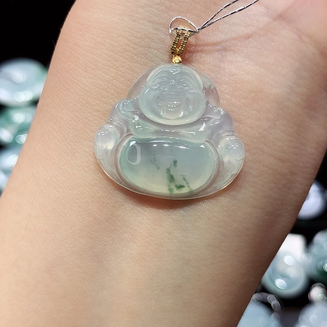 翡翠未镶嵌颈饰22.9/25.8/4.9