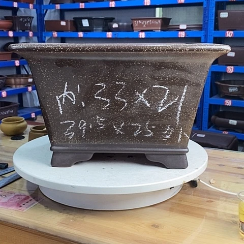 李***机紫砂花盆宜兴紫砂工艺