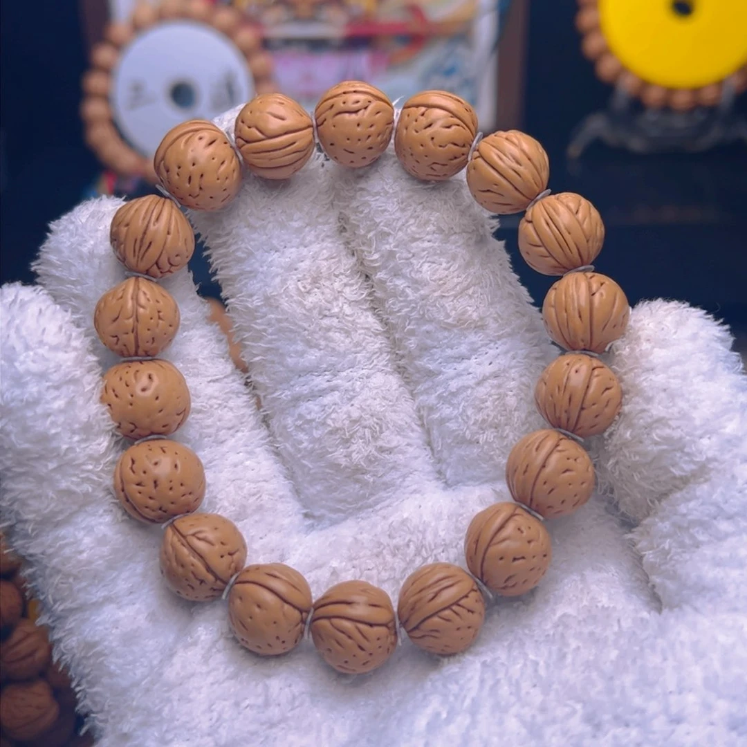 桃核手串1.3矮桩黄金鲨鱼鳍