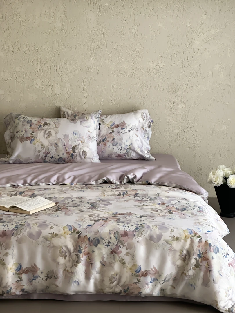 【L·W梨窝】{花雾系列-浪漫复兴} 60支兰精天丝 轻奢春夏印花套件.