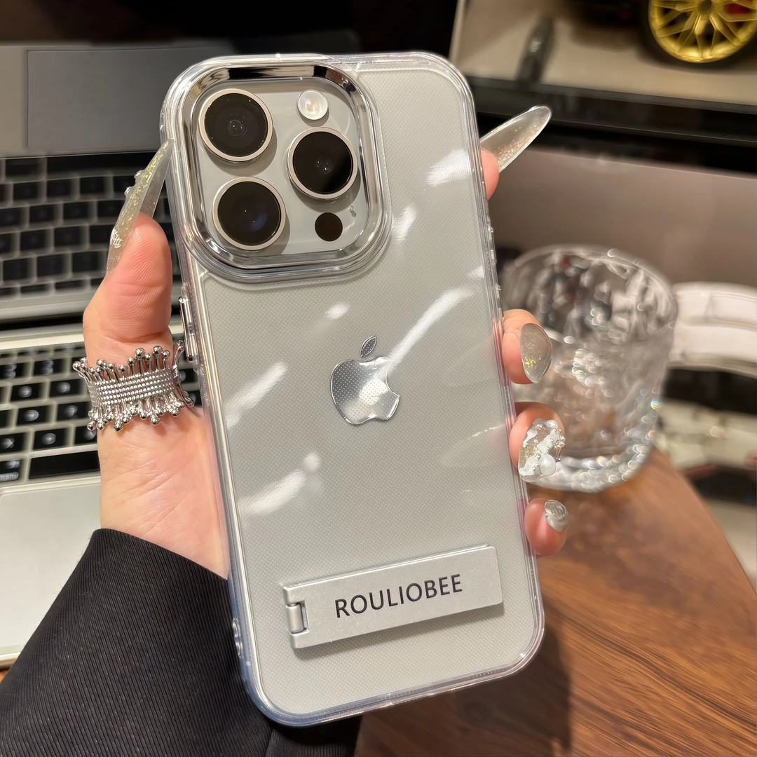 金属框支架适用苹果16手机壳iPhone15小米14高级vivoppo华为p70套