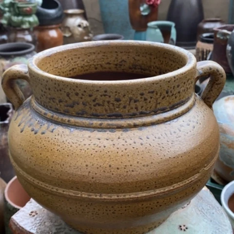 【闪购商品】紫砂花盆高19口17手工