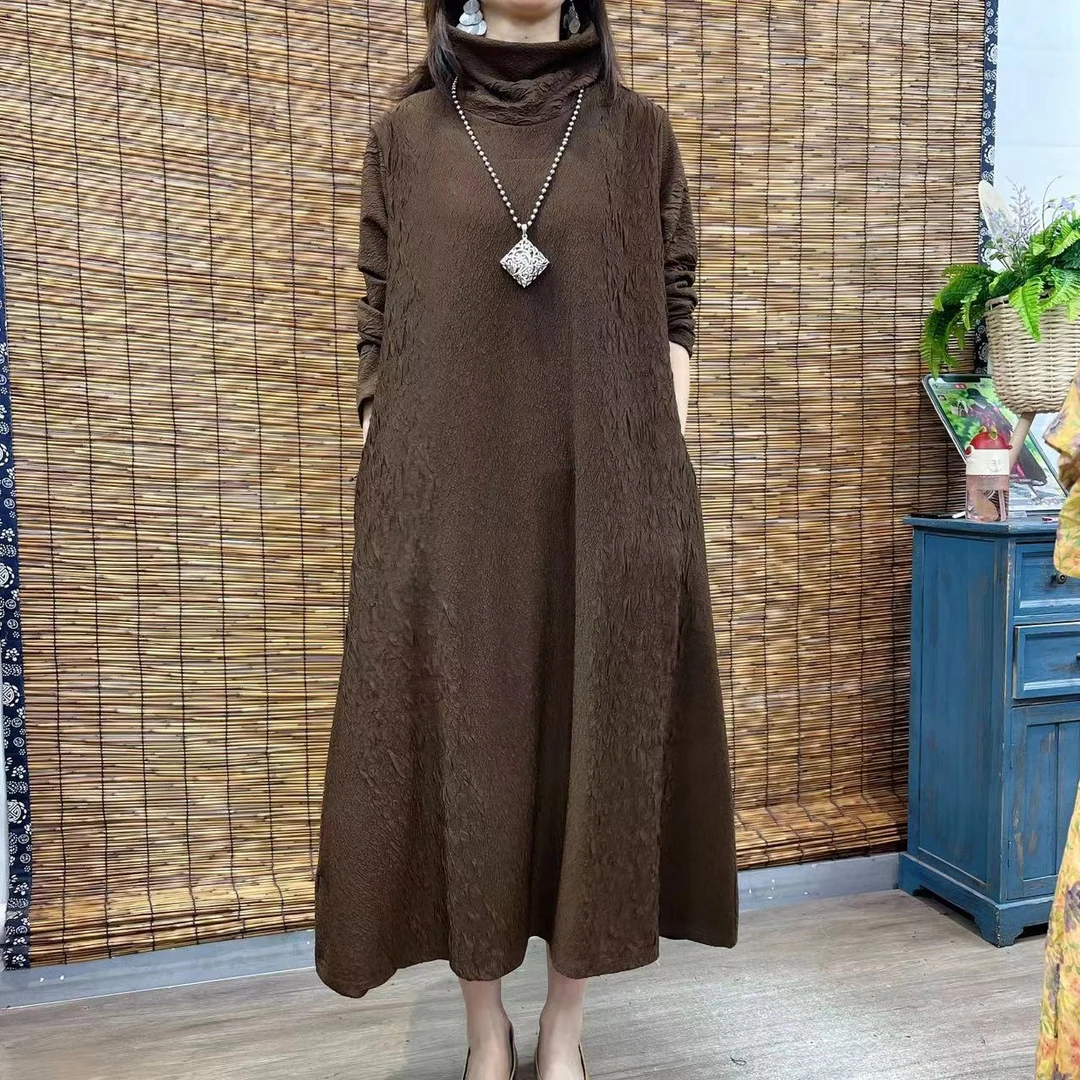 9803秋冬季新款洋气减龄优雅气质连衣裙