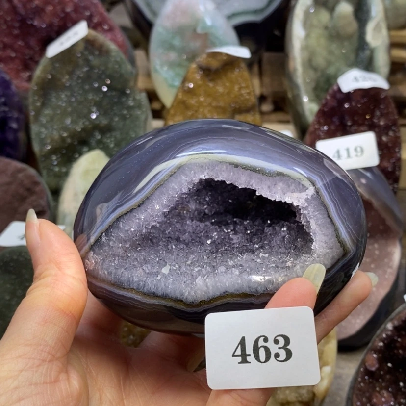 【闪购商品】未镶嵌大型摆件（非配饰）紫晶修补放漏