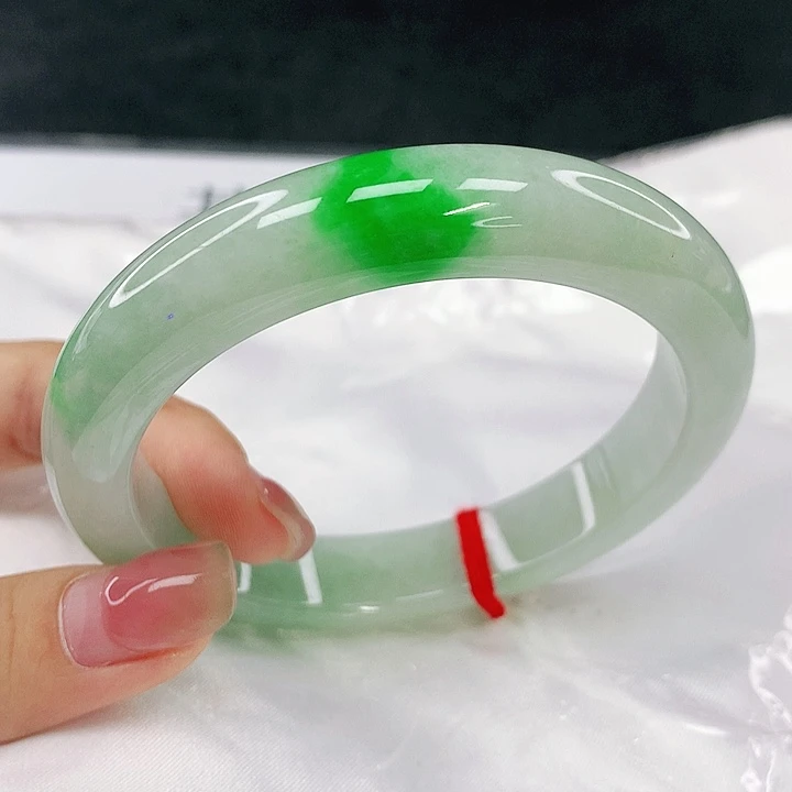 翡翠未镶嵌手镯圈60.8，00011