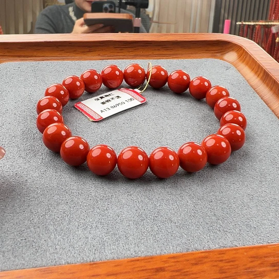 南红玛瑙手串未镶嵌