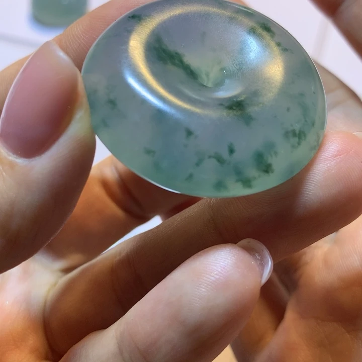 翡翠颈饰未镶嵌天然缅甸翡翠平安扣