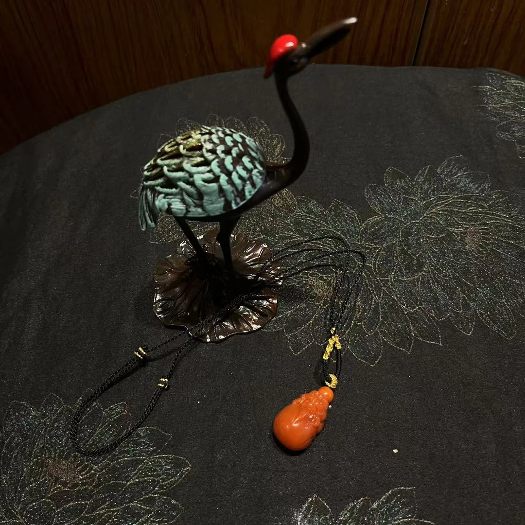 【499】吊坠原矿冰飘南红招财貔貅499