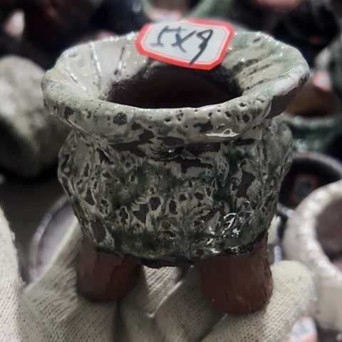 红陶粗陶花盆手工