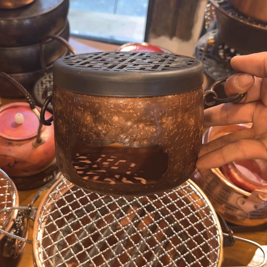 烟熏色直筒炉子手工锻打工艺