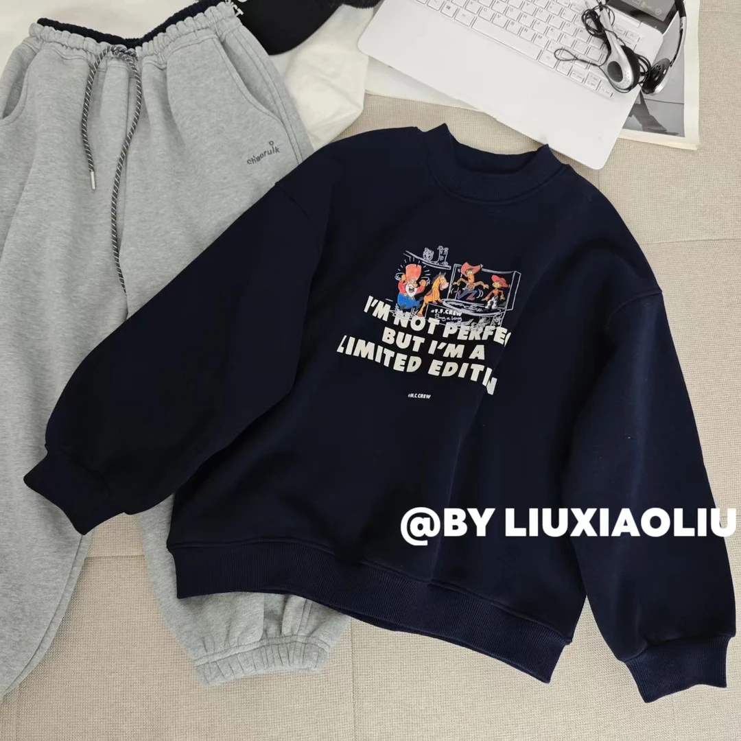 杭州六小六正版BY LIUXIAOLIU秋冬季儿童加绒卫衣17681