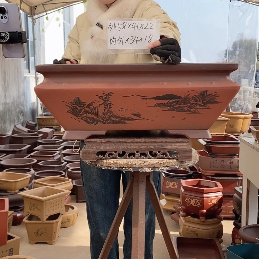 紫砂花盆紫砂花盆