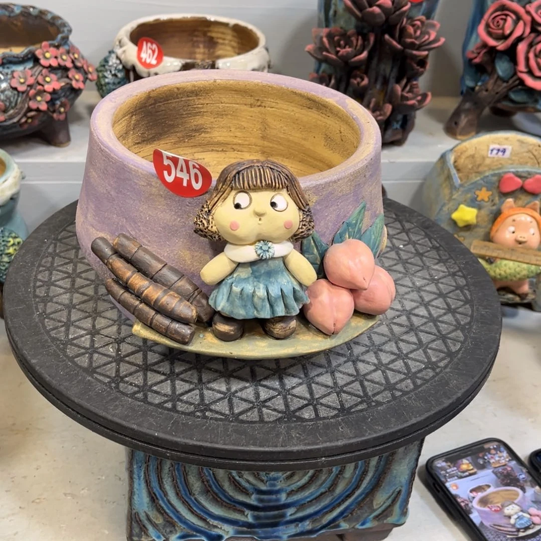 陶瓷微瑕546 号陶然花盆厂家直销