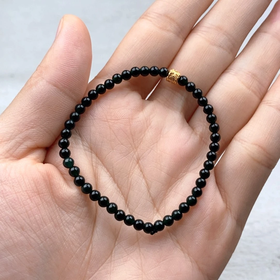 颈饰未镶嵌翡翠卡3.5手串