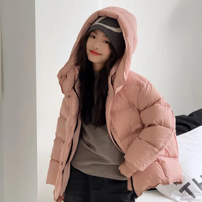 中大童潮款2553连帽休闲百搭羽绒服