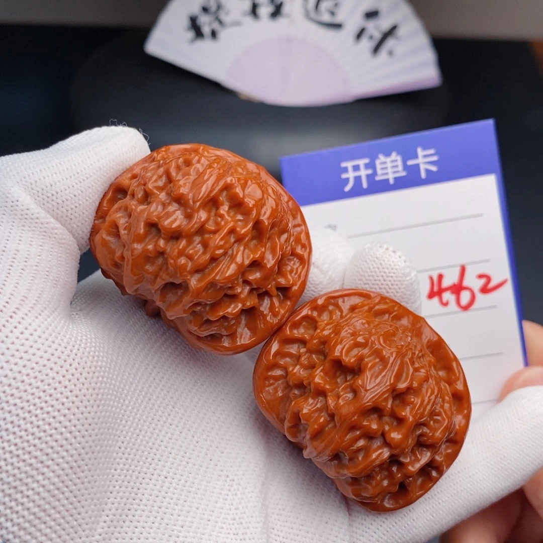 把件文玩核桃42红狮子462