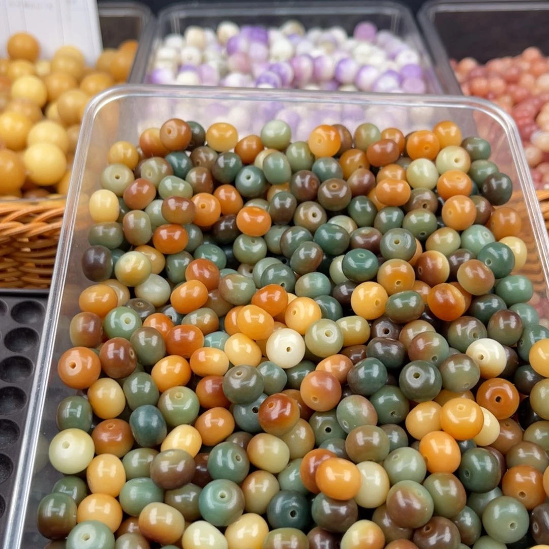 白玉菩提吊坠z12mm/50颗 微瑕