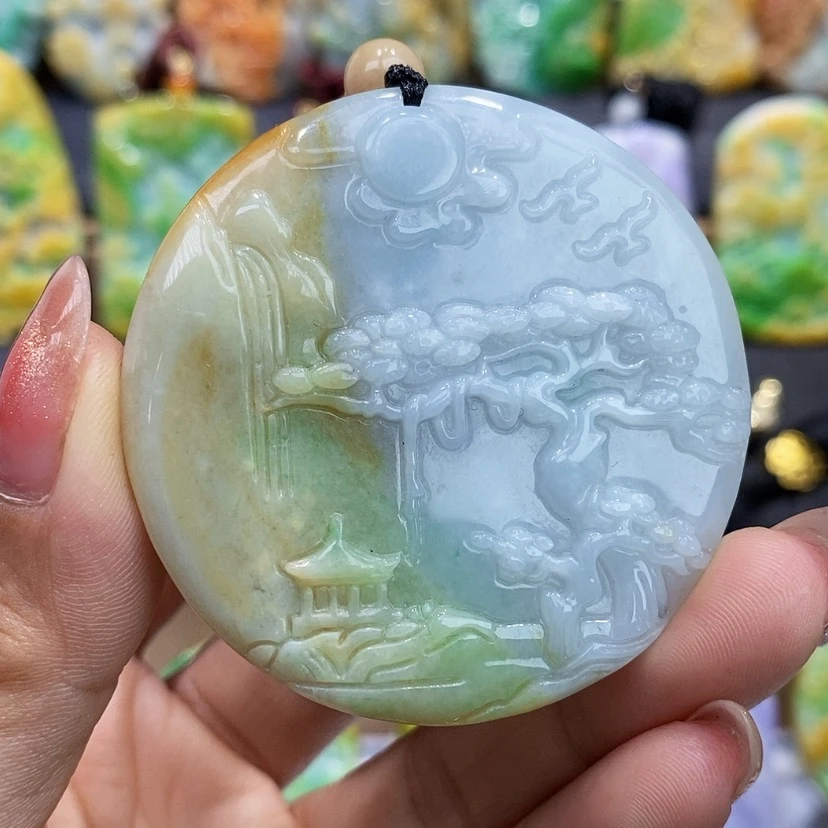 【闪购商品】翡翠未镶嵌颈饰翡翠A货一物一证