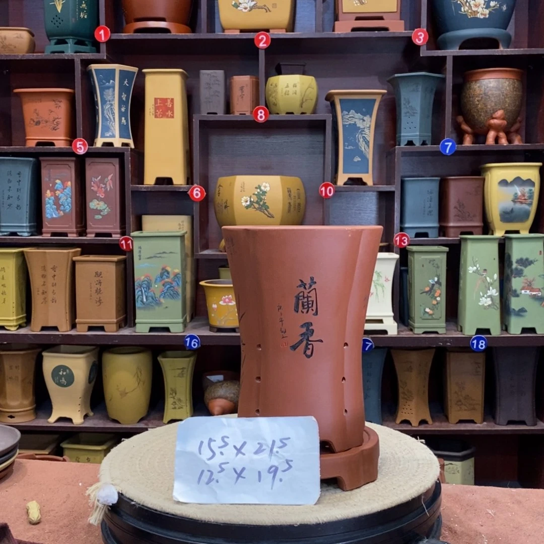 紫砂花盆紫砂花盆