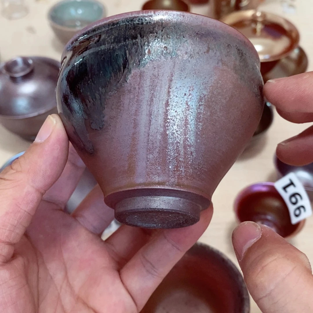 茶盏柴烧茶具陶瓷杯子