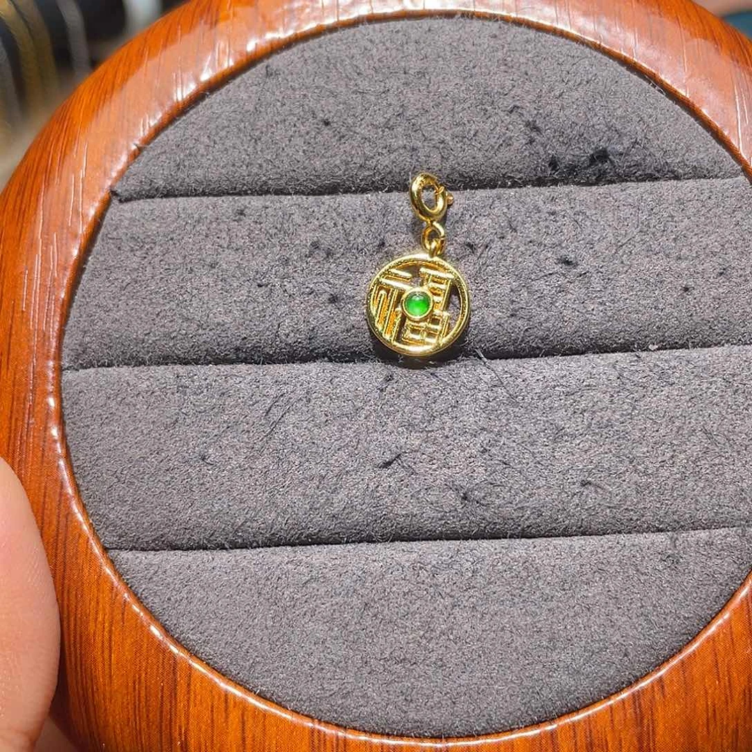 翡翠银S925镶嵌颈饰