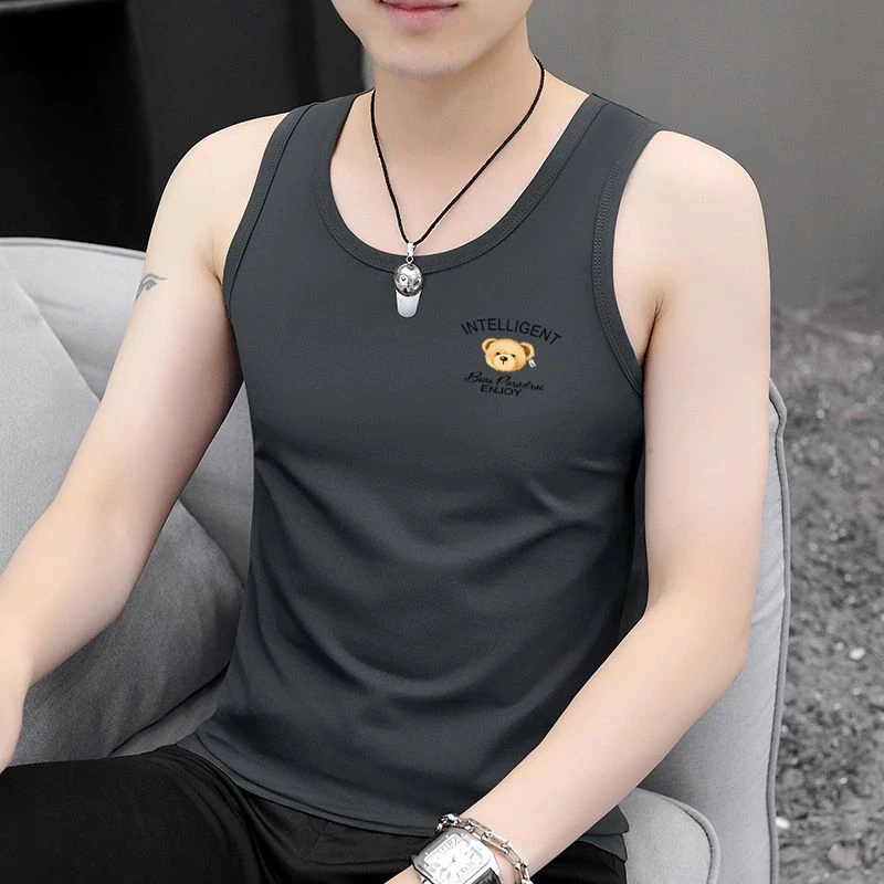 夏季无袖背心男新款2025坎肩男士跨栏运动健身休闲篮球男款大码潮