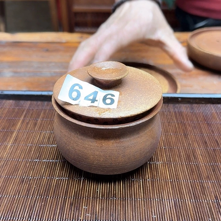 纯手工制作粗陶茶具