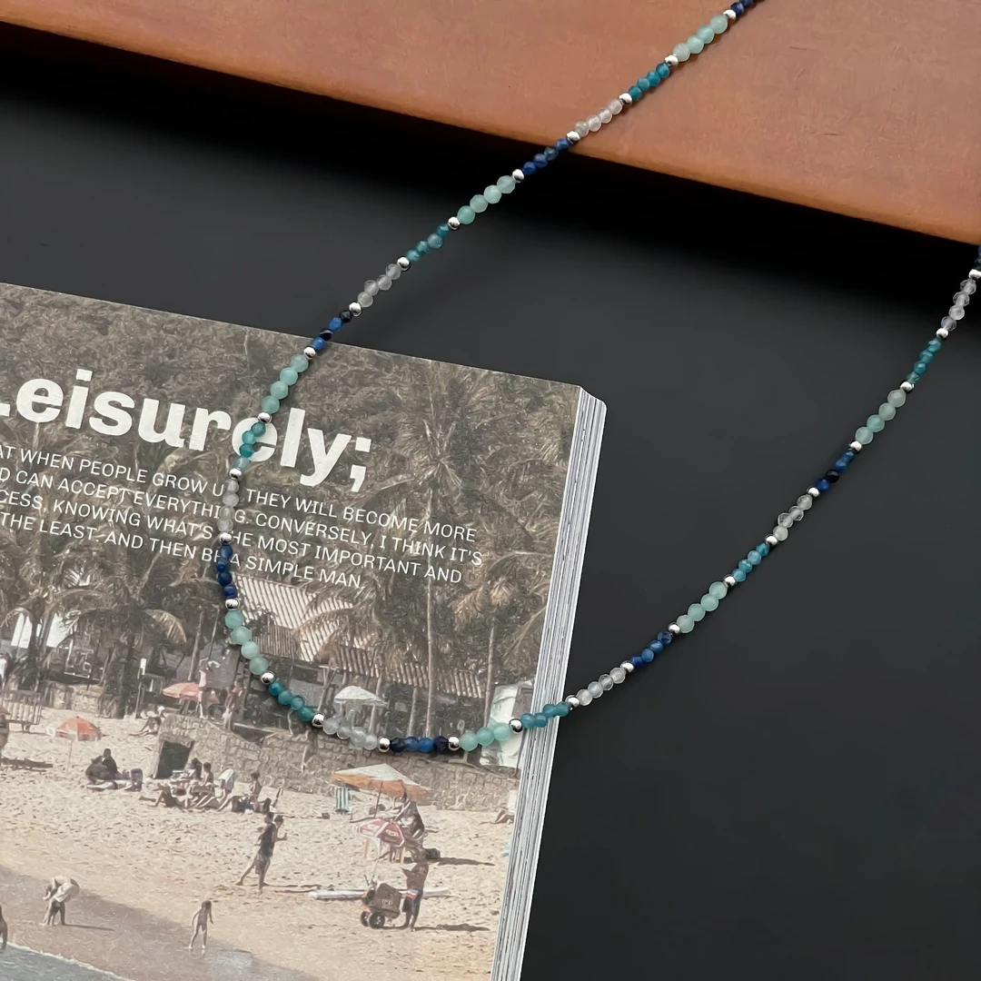 链子925银 【夏日海洋】深浅四色法式小众复古文艺设计精致简约百搭