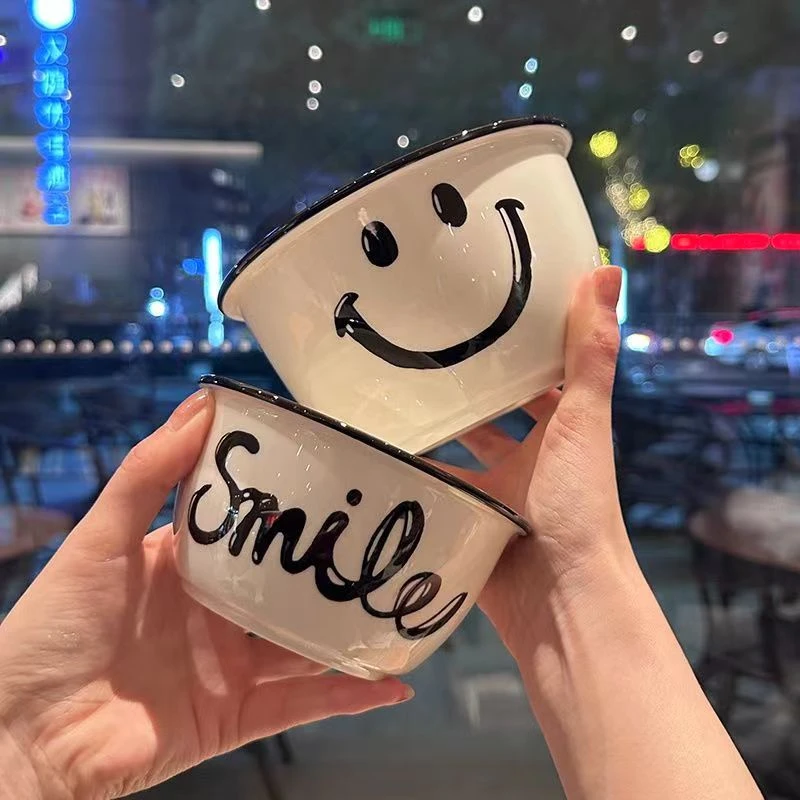 新人专享一1小物件分购试用实百货福利商品笑脸陶瓷饭碗家用2024