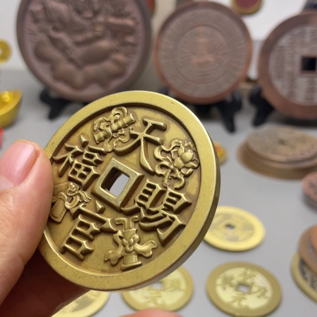 铜现代仿制工艺文创铜币