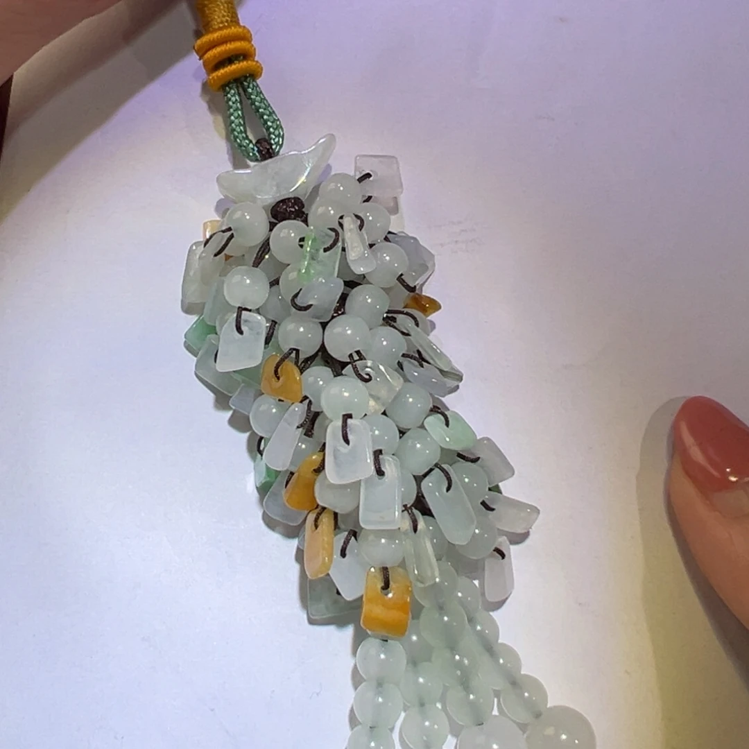 翡翠耳饰未镶嵌吊坠