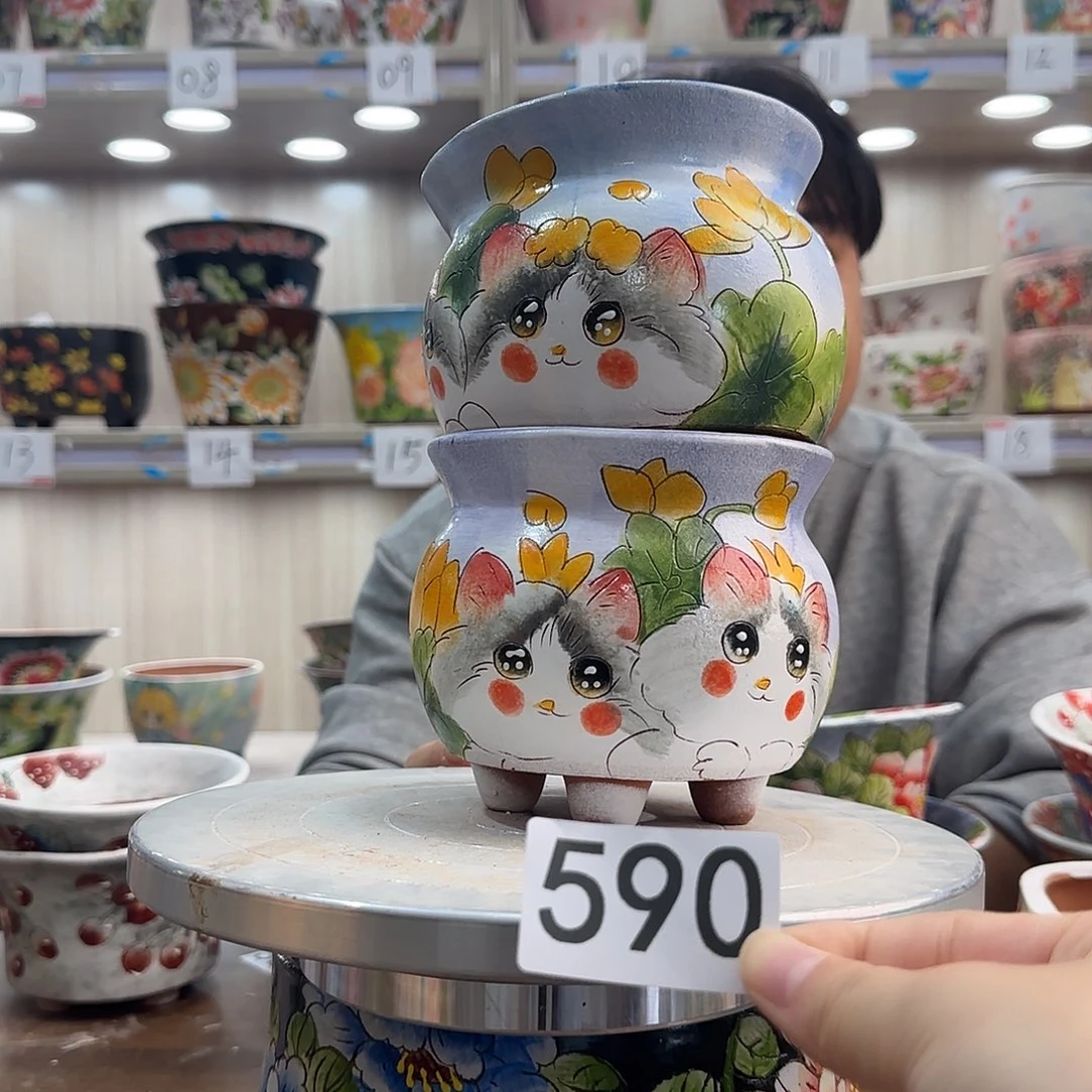 紫砂花盆瑕疵瑕疵590