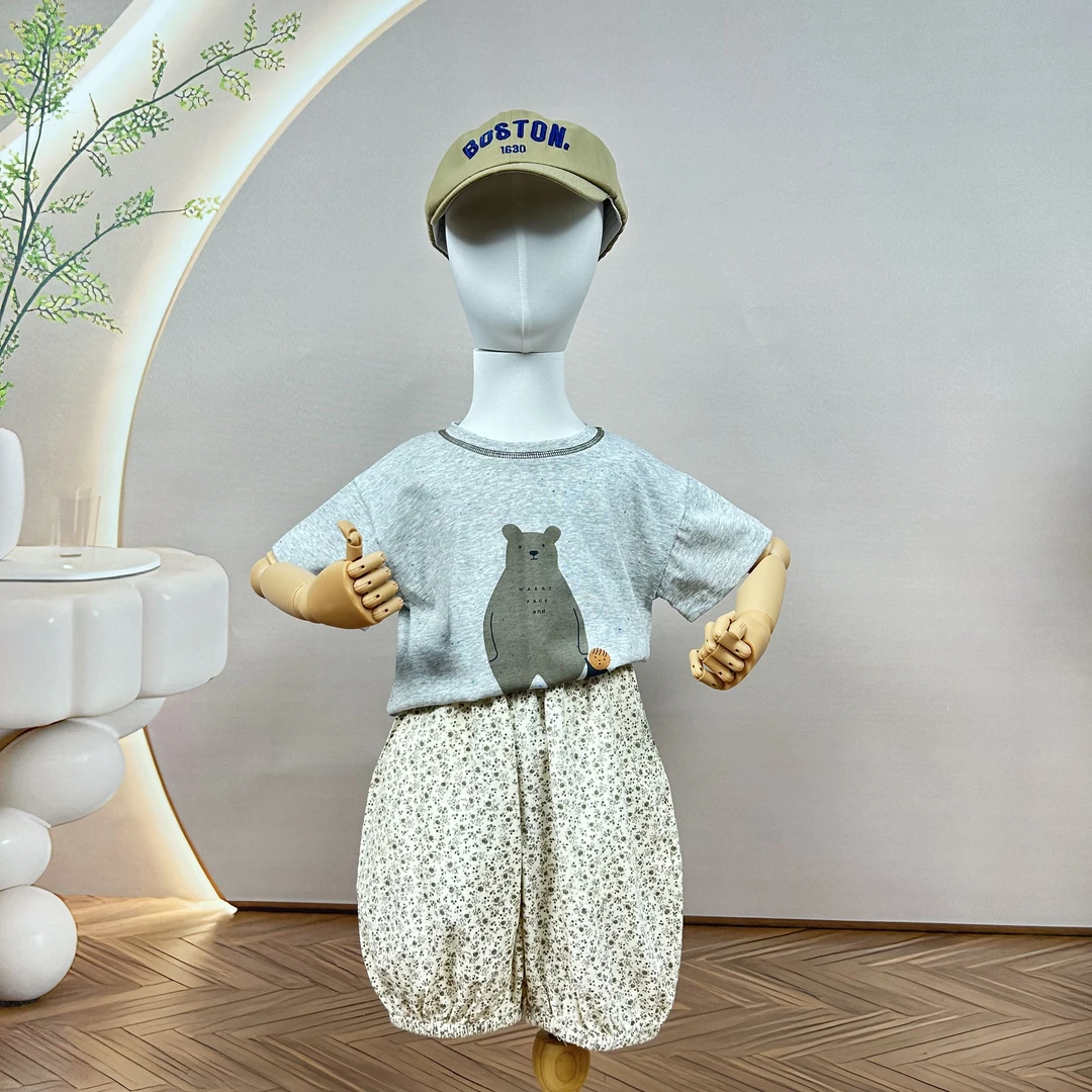 男童夏套装帅气童装夏季2025新款儿童夏天运动休闲时尚男孩衣服